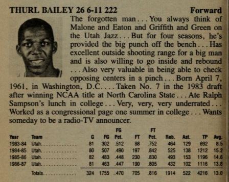 sur Le Roster. | Thurl Bailey, Jazz Crooner